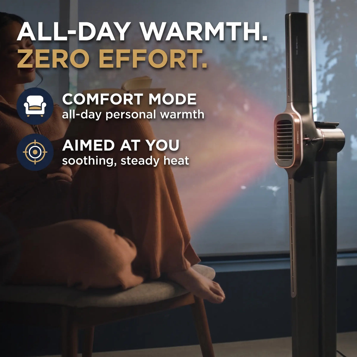 Comfort Mode — all-day personal warmth