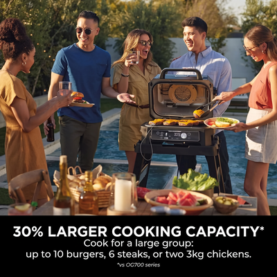 Ninja Woodfire PRO Connect XL Electric Grill (with thermometer and app)