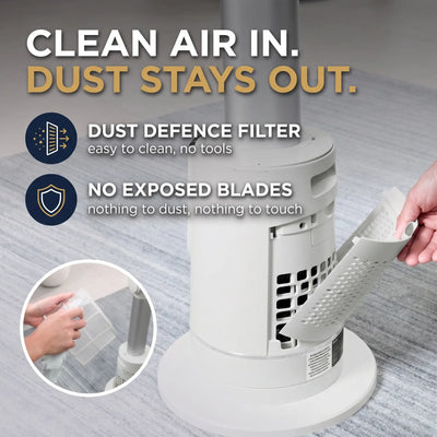 Shark TurboBlade Cool + Heat 2-in-1 Bladeless Tower Fan & Space Heater