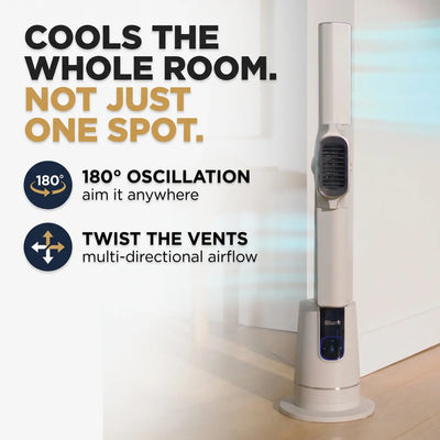 Shark TurboBlade Cool + Heat 2-in-1 Bladeless Tower Fan & Space Heater