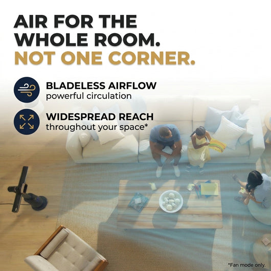Shark TurboBlade Cool + Heat 2-in-1 Bladeless Tower Fan & Space Heater