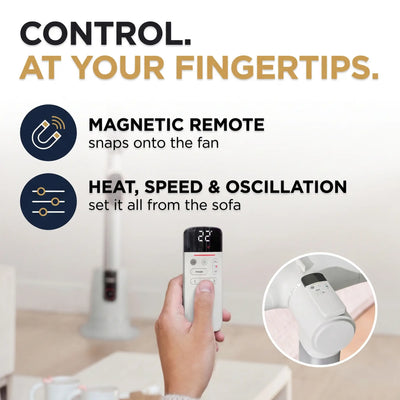 Shark TurboBlade Cool + Heat 2-in-1 Bladeless Tower Fan & Space Heater