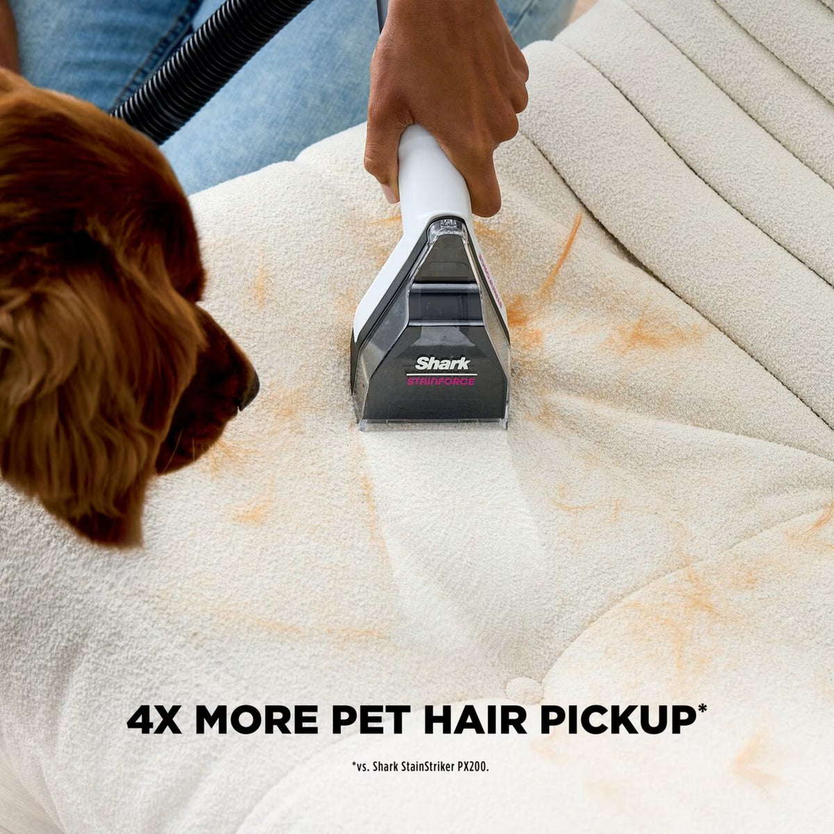 4X more pet hair pickup*
